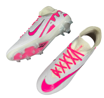 NIKE AIR ZOOM MERCURIAL SUPERFLY 9 ELITE FG WHITE/PINK NIKEID
