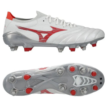 MIZUNO MORELIA NEO IV BETA MADE IN JAPAN SG CHARGE - WHITE/RADIANT RED