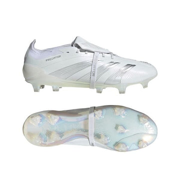 adidas Predator Elite Fold-over Tongue FG Pearlized - Footwear White/Silver Metallic