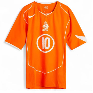 HOLLAND HOME SHIRT EURO 2004 V. NISTELROOY 10 REISSUE