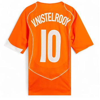 HOLLAND HOME SHIRT EURO 2004 V. NISTELROOY 10 REISSUE