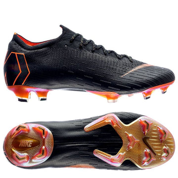 Nike Mercurial Vapor 12 Elite FG - Black/Total Orange/White